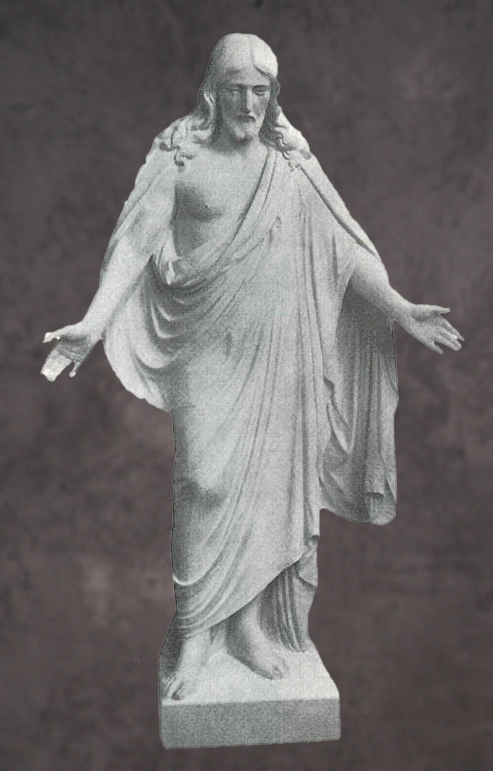 Italian Hand Carved Marble Christ Statues